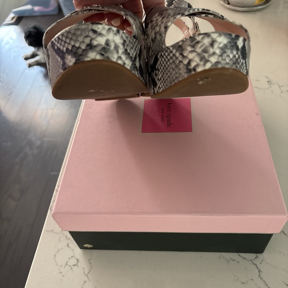 Kate Spade Black and Gray Wedge Shoes - Picture 4 of 6